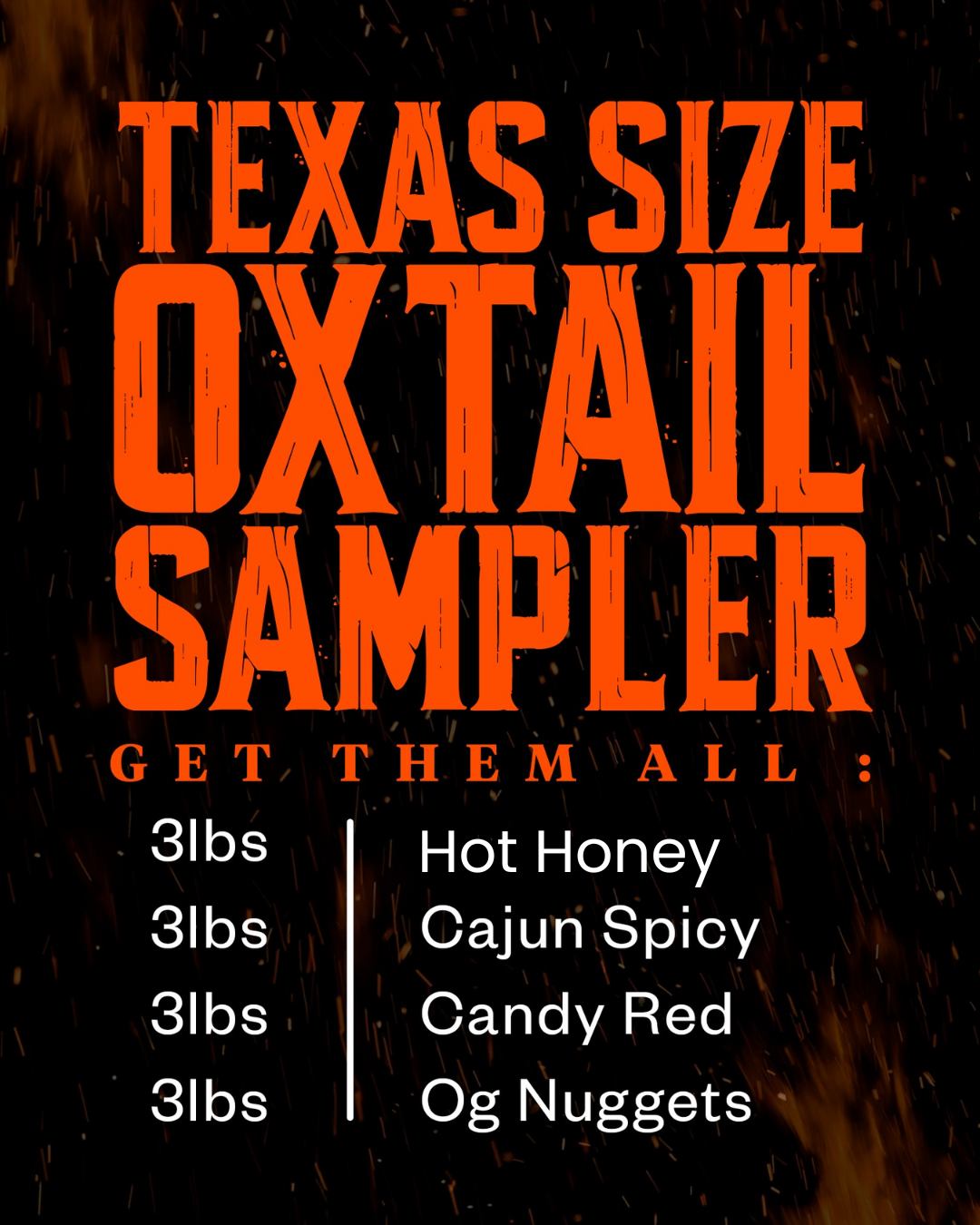 Oxtail Softballs - Texas Size Sampler Pack (12 lbs)