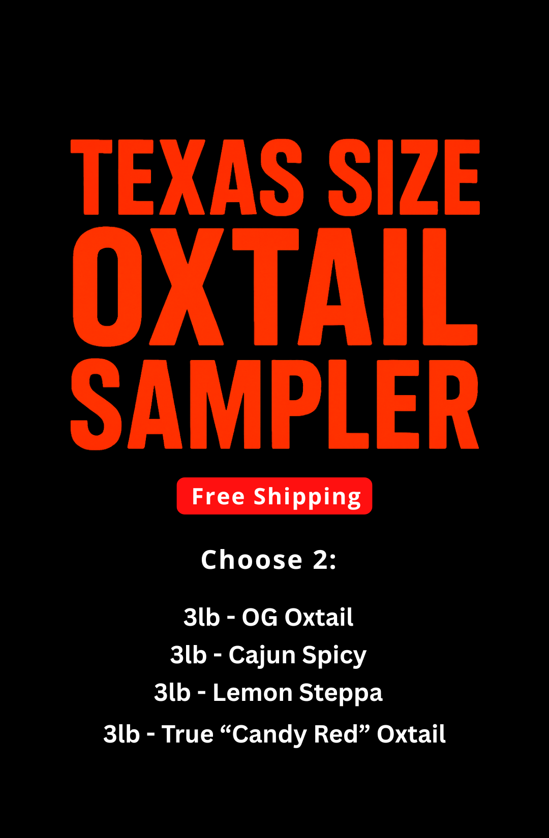 Oxtail Softballs - Weekend Sampler Pack (6 lbs) - FREE SHIPPING