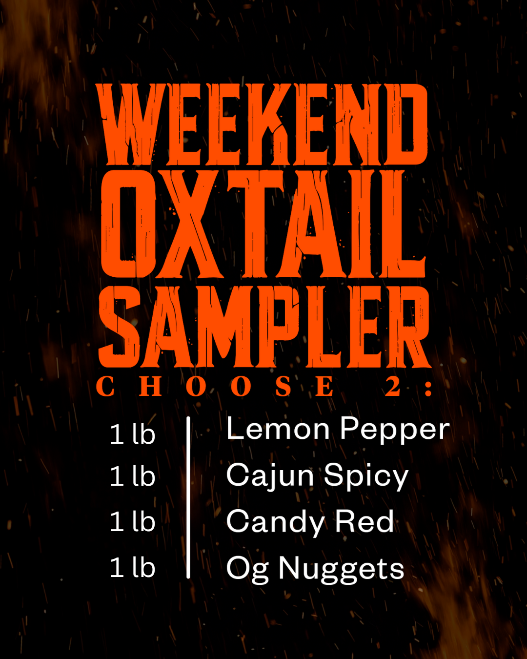 Oxtail Nuggets - Weekend Sampler Pack (2 lbs)