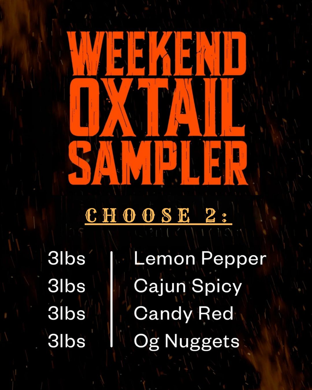 Oxtail Nuggets - Weekend Sampler Pack (6 lbs)